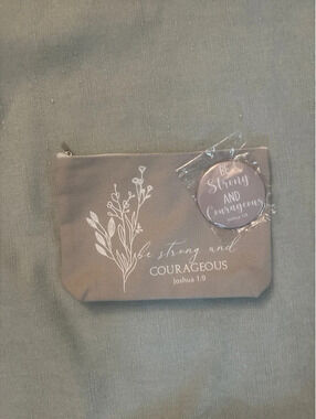 Christian scripture zipper pouch, and mirror set